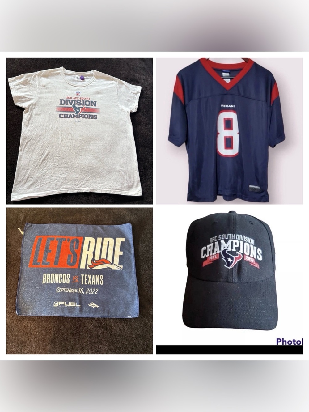 Houston Texans Bundle-shirt / jersey / towel / hat / jersey & shirt similar size